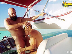 Big Boobs Inked Latina Gets Her Pussy Fucked At Sea - Chica S, Gina Snake And Max Cortes