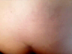 Quick Blowjob And Anal Creampie Outside