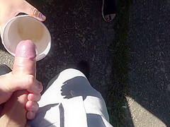 Naked Drive In Challenge Ends With A Dirty Outdoor Fuck