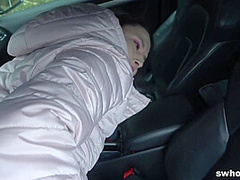 Horny Street Whore Tasting Ejaculant