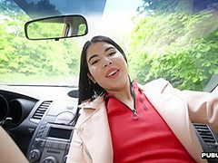 European student driver publicly fucking her instructor