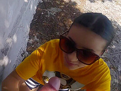 Got Almost Caught By Sucking The Dick In A Public Park With Nelly Kent