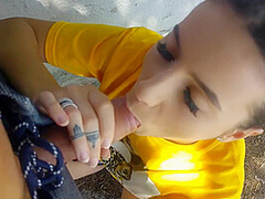 Got Almost Caught By Sucking The Dick In A Public Park With Nelly Kent