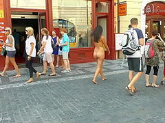 Katie Oliver - Hot Naked Milf Walking Down The Streets Fully Naked