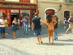 Katie Oliver - Hot Naked Milf Walking Down The Streets Fully Naked