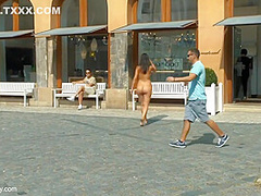 Katie Oliver - Hot Naked Milf Walking Down The Streets Fully Naked