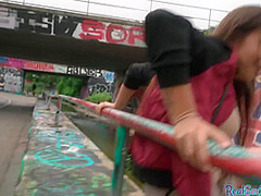 Euro babe publicly pickedup for blowjob then gets fucked