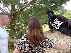 Cuckold Let Black Stranger Fuck And Join In Threesome - Freddy Gong