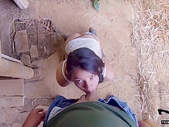 Farm Girl Is Bitten By An Insect I Help Her But The Situation Is Hot . I Cum In Her Face