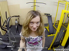 Pounding Glasses - Teresa - Having Sex Practice In A Gym