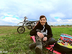 Jeny Smith In Hot Sexy With A Dirt Bike