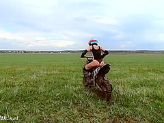 Jeny Smith In Hot Sexy With A Dirt Bike