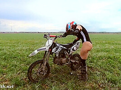 Jeny Smith In Hot Sexy With A Dirt Bike