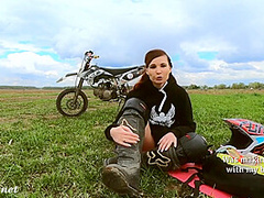 Jeny Smith In Hot Sexy With A Dirt Bike