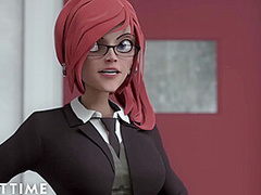 ADULT TIME - Hentai Sex University Prodigy Dominates Principal's Pussy For His Midterm Exam