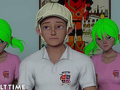 ADULT TIME - Hentai Sex University Prodigy Dominates Principal's Pussy For His Midterm Exam