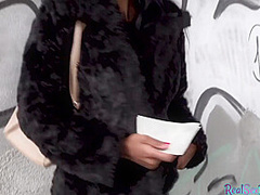 Pulled ebony fucked in public before tugging and sucking