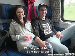 Foursome Sex In Public Train