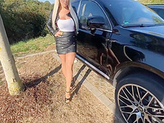 Blondine Auf Dem Rastplatz Gefickt