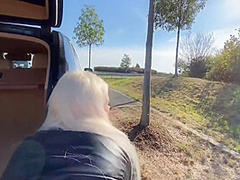 Blondine Auf Dem Rastplatz Gefickt
