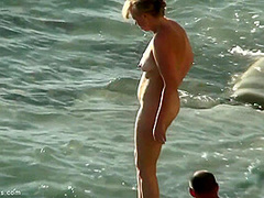 Gina Wild - A Nudist Couple Have Fun At The Beach. Full Amateur Sex Video