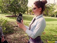 Sean Lawless And Jessie Wylde In Sexy Slim Nymph In Big Glasses Sucks My Twitching Cock Ourdoor