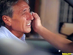 Alina Lopez And Steve Holmes - Sexy Babe Pleases Perverted Old Man In H