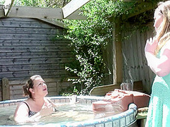 Chubby British Old And Young Lesbians Playing In The Sun - MatureNL