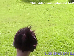Brit Whore Gets Fucked Outdoors