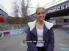 Kinuski Fucks A Big Cock Outside Under A Tunnel