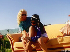 Roxyn And Interracial Threesome - Sharka Blue
