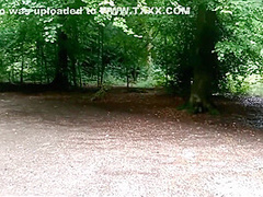 Uni Student Slut Fucked & Cum Gargles In Public Woodland Car Park