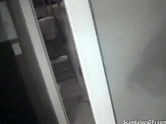 Slutty teen doggystyled on tape