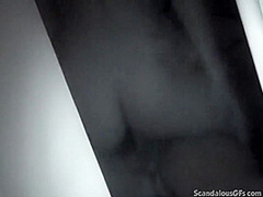 Slutty teen doggystyled on tape