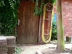 Two German Street Hooker Fuck Outdoor With Stranger In 3some