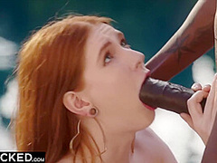 Gorgeous Redhead Jane Has Passionate Poolside Sex