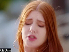 Gorgeous Redhead Jane Has Passionate Poolside Sex