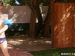 Horny Spanish Boy Screws Two Big Tit Milfs By The Pool - Jordi El Nino Polla, Savannah Bond And Nicolette Shea