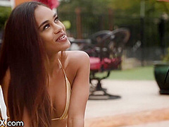 Married Beauty Wants Poolboy To Fuck Her Harder Than Her Husband