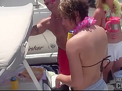 Hot Girls Partying Naked At The Lake