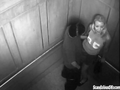 Elevator to pussy heaven slut rides dick