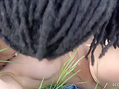 Her First Big Black Cock - Teen Fuck Black Stranger Outdoor - Freddy Gong