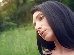 Black Haired Milf Kat Mastubates Outdoors See Her Wet Pussy