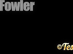 Tessa Fowler - Gold Bikini Shower 1