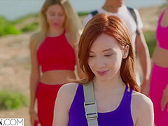 Petite Redhead Lottie Has Passionate Affair On Vacay
