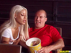 Bridgette B And Sean Lawless In Sex-hungry Couple Fucks Hard While Watching A Movie