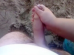 Amateur Public Handjob Compilation