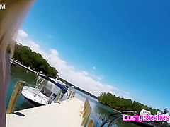 Drilling Bikini Coed Vaginas On A Boat