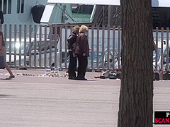 Humiliated european public nudity and kinky spanking