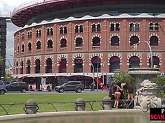 Humiliated european public nudity and kinky spanking